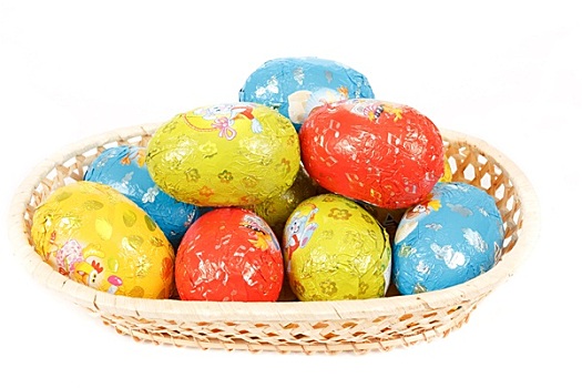 复活节,巧克力蛋,篮子