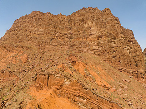 航拍新疆天山神秘大峡谷