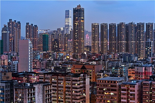 香港,城市,市区
