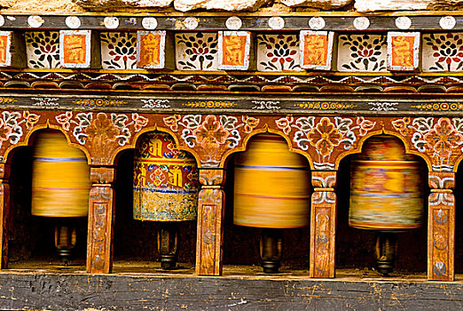 转经轮,轮子,宗派寺院,不丹