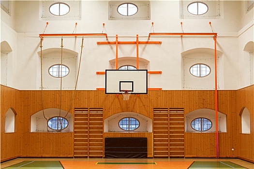 空,室内,公用,健身房,篮球场