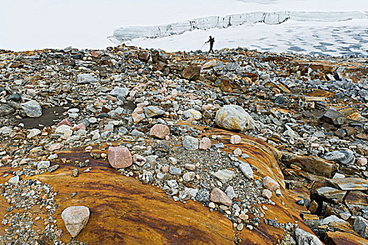 远足者,冰河,半岛,格陵兰东部,格陵兰