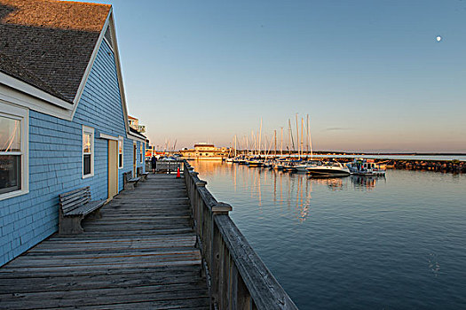 水岸,建筑,大三角帆,降落,爱德华王子岛,加拿大