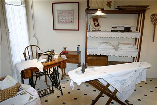 缝纫,熨烫,房间,公寓,娱乐,开端,20世纪,巴塞罗那,西班牙