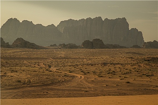山,瓦地伦,沙漠,沙漠公路,小