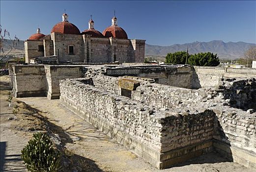 教堂,遗迹,瓦哈卡,墨西哥