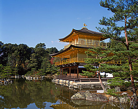 金亭,金阁寺,京都,日本