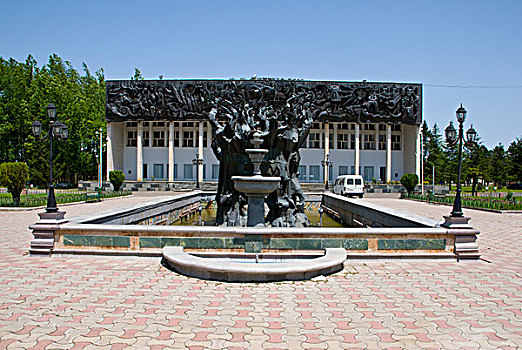 纪念建筑,喷泉,苏联,靠近,乔治亚,中东