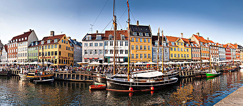 17世纪,建筑,水岸,新港,哥本哈根,丹麦