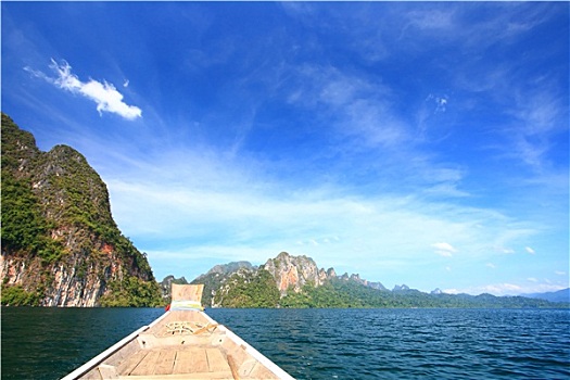 热带,湖,泰国