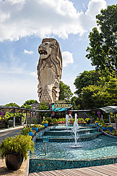 鱼尾狮公园新加坡城
