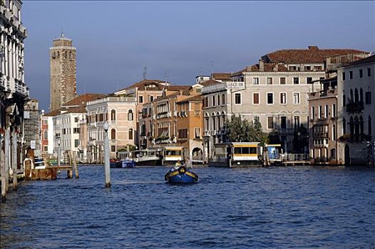 建筑,大运河,靠近,威尼斯,威尼托,意大利,欧洲