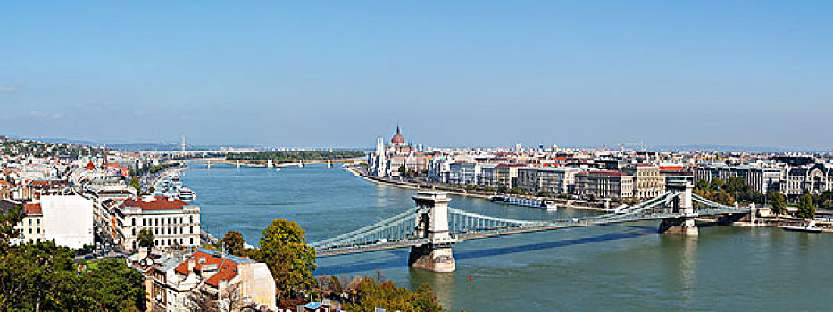 全景,俯视,布达佩斯,匈牙利
