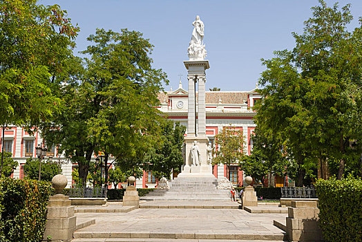 康塞普西翁,纪念建筑,洁净,概念,广场,塞维利亚,安达卢西亚,西班牙,欧洲