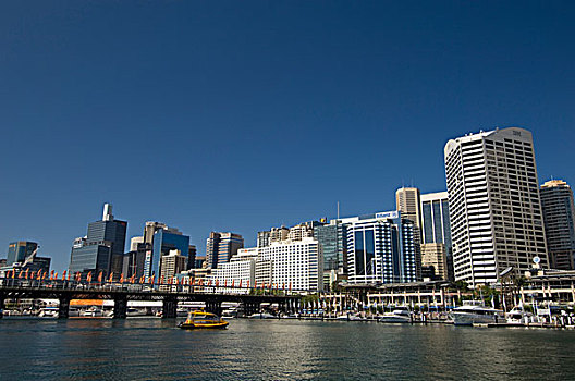 天际线,达令港,悉尼,新南威尔士,澳大利亚