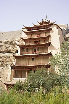 佛教寺庙,莫高窟,甘肃,中国