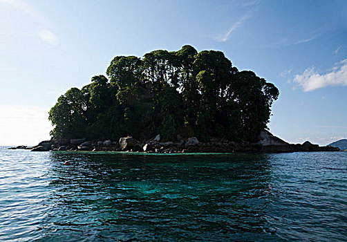 小岛,南中国海,靠近,岛屿,马来西亚