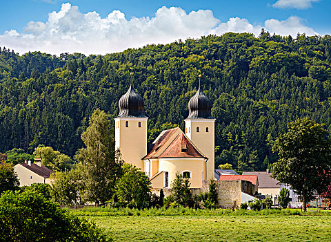 教区教堂,靠近,上巴伐利亚,巴伐利亚,德国,欧洲