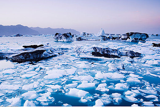杰古沙龍湖,結冰,瀉湖,冰島