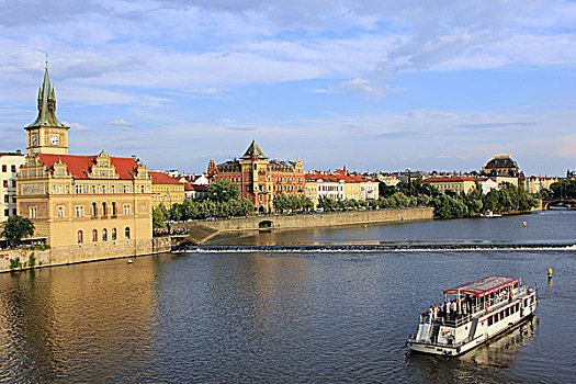捷克共和国,风景,布拉格,伏尔塔瓦河