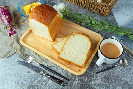 小清新美味早餐北海道吐司面包