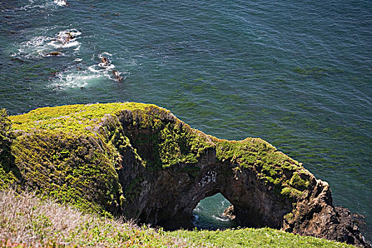 岩石构造,拱形,海岸,水獭,石头,俄勒冈,美国