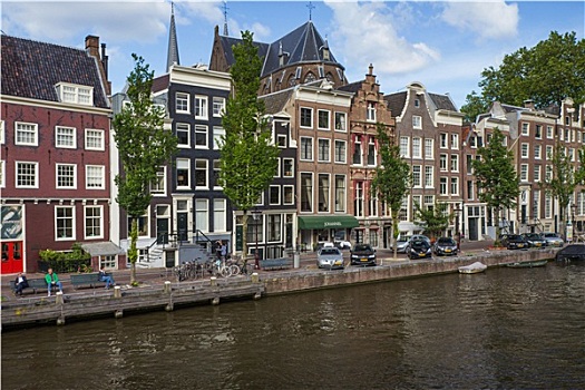 狭窄,房子,阿姆斯特丹
