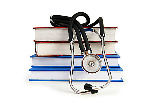概念,医疗,教育,书本,听诊器