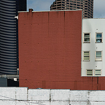 红砖,户外,墙壁,西雅图,华盛顿,美国