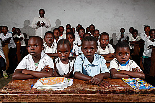 学生,班级,地区,省,刚果布拉柴维尔,非洲