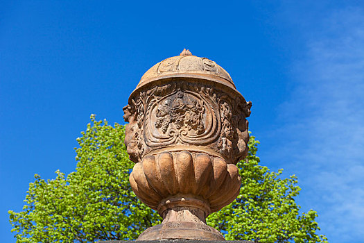 宫殿,晴天,神话,花瓶,布拉格,捷克共和国
