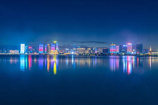 青岛,城市风光,西海岸,新区,夜景