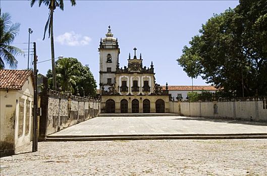 教堂,城市,巴西,南美