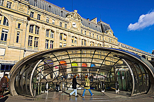 法国,巴黎,地铁站