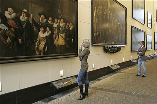 荷兰,阿姆斯特丹,历史,博物馆,大幅,绘画
