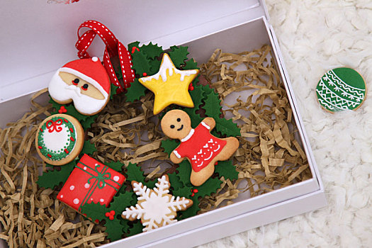圣诞糖霜饼干礼盒