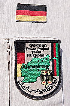 徽章,德国,联邦,警察,阿富汗,团队,训练者,岁月,柏林,欧洲