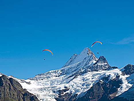 修雷克宏峰,雪山,伯恩高地,阿尔卑斯山,瑞士,欧洲