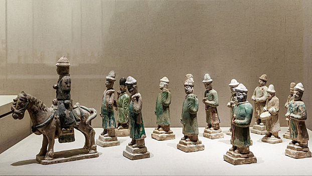 江苏省徐州博物馆馆藏明代绿釉陶仪仗俑