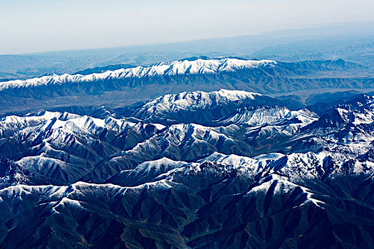 群山,雪山,山脉,高原