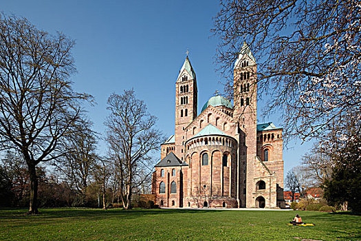 大教堂,东方,建筑,圆屋顶,莱茵兰普法尔茨州,德国,欧洲