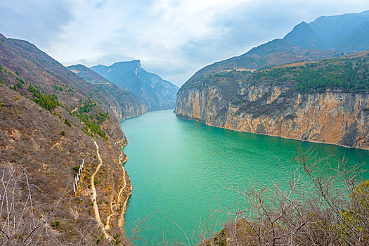 重庆市奉节县白帝城风景区,三峡夔门旅行风光图片