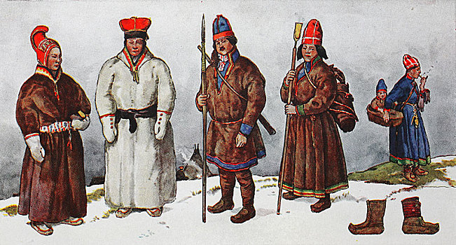 人,传统服装,时尚,衣服,服饰,瑞典,19世纪,插画,欧洲