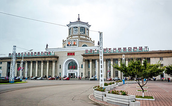 朝鲜首都平壤火车站