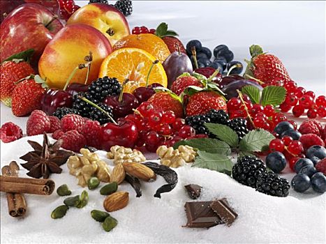 种类,水果,调味品,糖