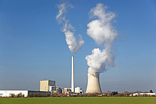 蒸汽,冷却塔,核电站