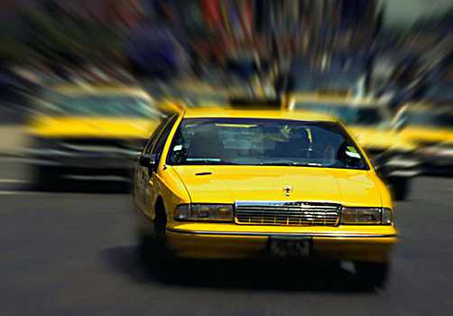 黄色,出租车,纽约