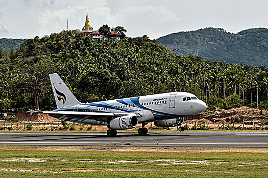 空中客车,曼谷,航空公司,起飞,苏梅岛,泰国,亚洲