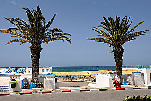 阿尔及利亚,靠近,海滨胜地