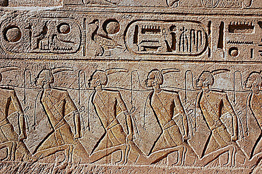 浮雕,捕获,努比亚,犯人,战争,拉美西斯二世,阿布辛贝尔神庙,埃及